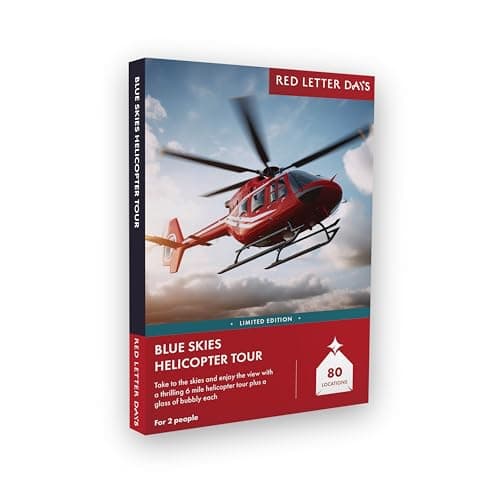 Image of Red Letter Days Blue Skies Helicopter Tour Experience Box for 2 – Explore the Skies Together