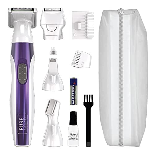 Image of WAHL Face and Body Hair Remover, Pure Radiance, Womens Razor, Female Shaving, 4 in 1 Battery Trimmer, All-Over Body Hair Removal, Bikini Trimmers,Remove Facial Hair, Underarms, Legs, Painless Shaver
