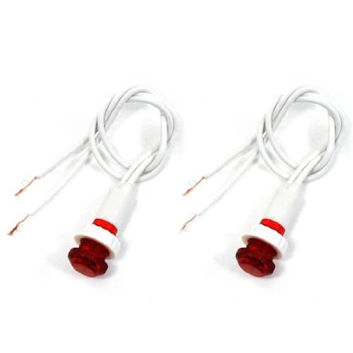 Image of sourcing map AC 220V Industrial Signal Lamp for Water Heater 2 Pcs Red Light