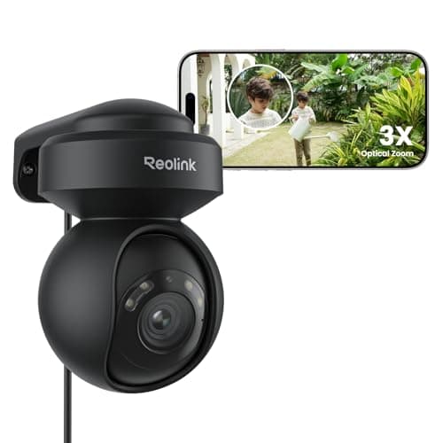 Image of Reolink 5MP PTZ Camera E1 Outdoor, 2.4/5GHz WiFi CCTV Security Camera with 3X Optical Zoom, Human/Vehicle Tracking, Color Night Vision, 2-Way Audio, Support 512GB SD Card for 24/7 Protection, Black