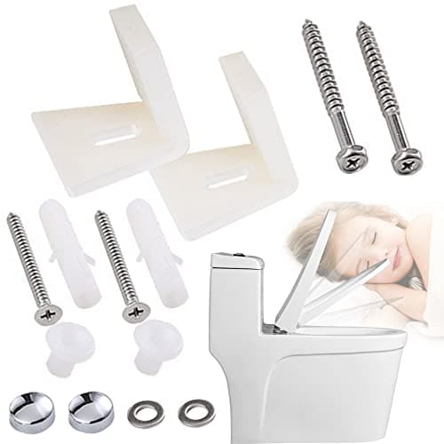 Image of Floor Toilet Pan Fixing Kit - L Shape Toilet Bidet Fixing Bolts, Bathroom Repair Fixings - Bracket and Screws