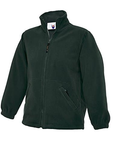 Image of UC603 - Bottle Green - 5/6 yrs - 300GSM Childrens Full Zip Micro Fleece Jacket