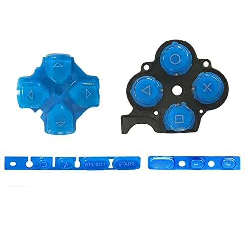 Image of OSTENT Buttons Key Pad Set Repair Replacement for Sony PSP 3000 Series Console - Color Blue