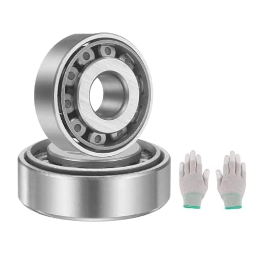 Image of sourcing map 2 Set 30200 Tapered Roller Bearing Cone and Cup Set, 10mm Bore x 30mm OD x 10.25mm Width Bearing Steel Wheel Bearings Set with Gloves