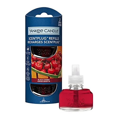 Image of Yankee Candle ScentPlug Fragrance Refills | Black Cherry Plug in Air Freshener Oil | Up to 60 Days of Fragrance | 2 Count