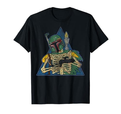 Image of Star Wars Boba Fett Skeleton Blaster Ready T-Shirt