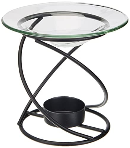 Image of Puckator Eden Black Thin Metal Spiral Oil & Wax Melt Burner