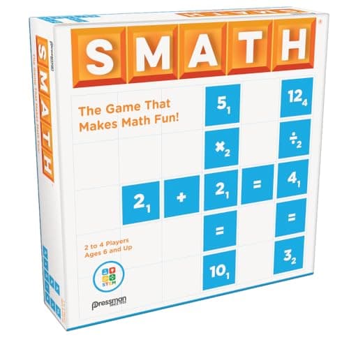 Image of Pressman: Smath | The Game That Makes Maths Fun! | Educational Board Games for Kids | For 2-4 Players Ages 6 Plus