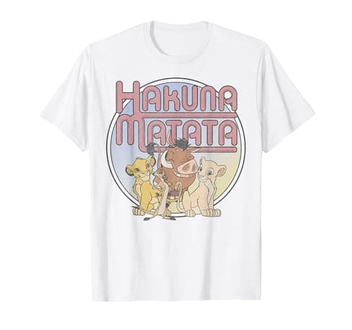 Image of Disney Lion King Retro Hakuna Matata Simba And Friends T-Shirt