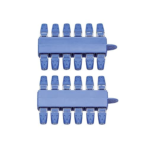 Image of TREND Networks | 158051 | VDV II Series Cable Identifiers | RJ45 Plastic Numbered Patch Panel Identifiers #1 - #24 | Set of 24