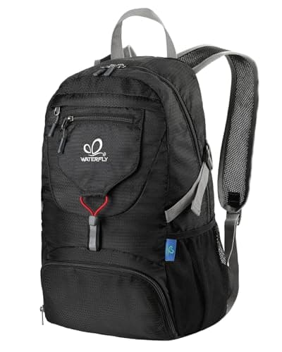 Image of Waterfly Ultra Lightweight Foldable Backpack: 20L Packable Rucksack Daypack for Men Women Hiking Travelling Camping Sports Outdoor