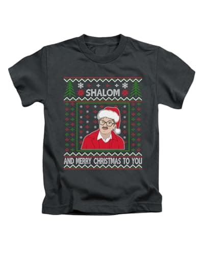 Image of Taylor Brown Christmas Version, Shalom and Merry Christmas Jim Friday Night Dinner Tee T-Shirt Funny Unisex T Shirt Top Black