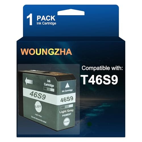 Image of Woungzha T46S Compatible Ink Cartridges for T46S9D for Epson SureColor SC-P700 (1 Light Gray)