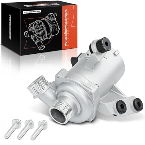 Image of Frankberg Electric Water Pump Eletric Engine Water Pump Electrical 4-Pin Compatible with 1 Series E81 E87 3 Series E90 3 Series Coupe E92 5 Series E60 5 Series Touring E61 Replace# 11517559272