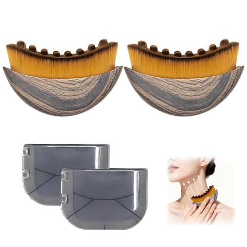Image of Lymphatic Drainage Brush for Face & Body – Facial Contouring Brush, Gua Sha Massage Tool, Dry Brushing for Lymphatic System, Puffiness Reduction & Skin Sculpting, Ergonomic Design (1)
