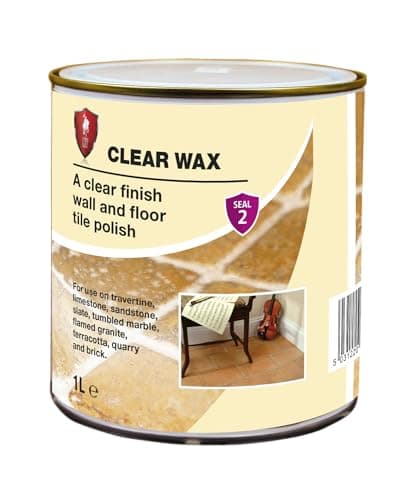 Image of LTP Clear Wax |Sealing Polish for Wall, Floor Tiles and Stone Clear Finish|For use on travertine, limestone, sandstone, slate, tumbled marble, flamed granite, terracotta, quarry and brick -1L