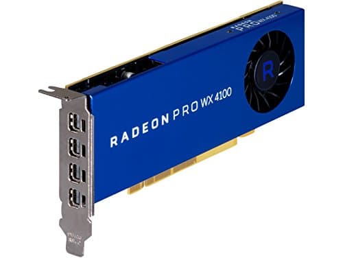 Image of HP AMD Radeon Pro WX 4100 4GB Promo Graphics Card (FirePro W4100, 4GB, GDDR5, 128bit, 5120 x 2880 pixels)