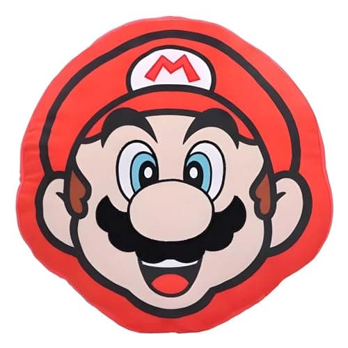 Image of Nemesis Now Super Mario Cushion 40cm, Polyester, Super Mario Giftware, Soft to Touch Cushion, Perfect for Any Gaming Room, Officially Licensed Super Mario Merchandise, Red