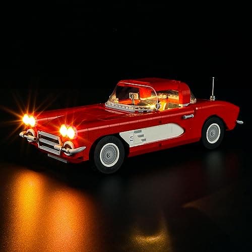 Image of GEAMENT LED Light Kit Compatible with LEGO Corvette - Lighting set for Icons 10321 (Building Set Not Included)