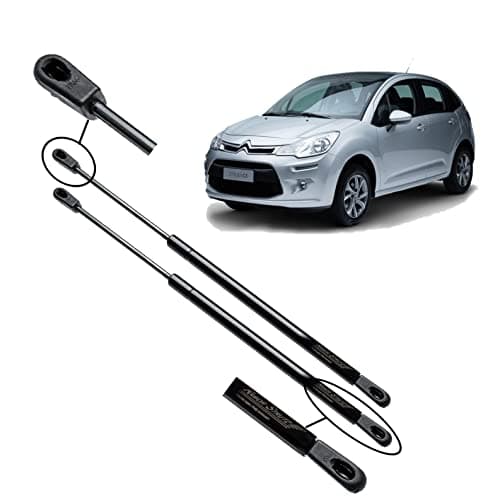 Image of Ramor Strutz 2x Tailgate Gas Struts Compatible with a Citroen C3 Mk2 (SC) 2009-2016. Tailgate Gas Springs Replacement for 8731T9 and others.