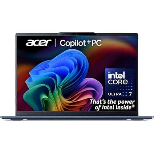 Image of acer Swift AI SF14-51 Laptop - Intel Core Ultra 7 256V, 16GB, 1TB SSD, Integrated Graphics, 14" 2.8K OLED Adobe & DCI-P3 100%, Windows 11, Blue