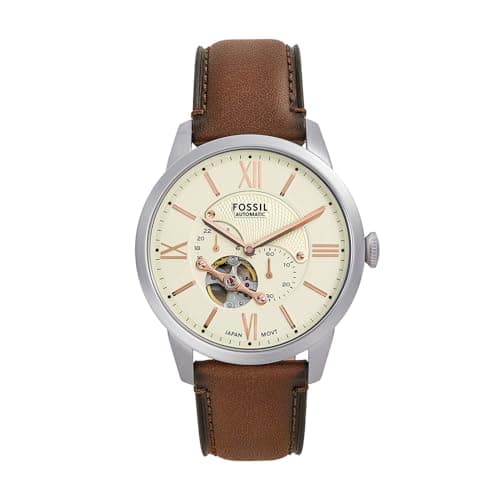 Image of Fossil Townsman Men's 39 MM Brown Stainless Steel Watch, ME3266