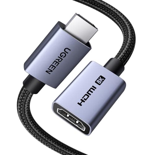 Image of UGREEN HDMI 2.1 Extender 8K@60Hz 4K@240/144/120Hz Male to Female Extension Cable with 48Gbps Ultra High Speed HDR eARC Dolby Atmos Vision VRR HDCP 2.3 for TV Stick Laptop PS5 Xbox Soundbar Monitor(2M)
