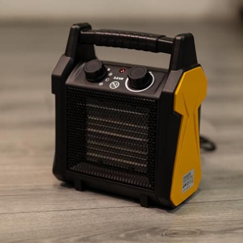 Image of Marco Paul 2.8kW Ceramic Electric Fan Heater with PTC Heating Adjustable Heat Settings Portable 240v Energy Efficient Space Heater for Workshop Warehouse Garage or Office