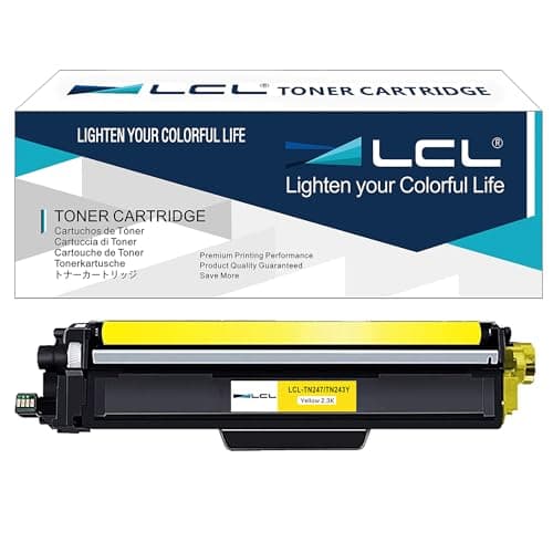 Image of LCL Toner Cartridge TN243 TN247 TN-247 TN247Y TN-247Y 2300Pages (1 Yellow) Replacement for Brother HL-L3210CW HL-L3230CDW HL-L3270CDW MFC-L3710CDW MFC-L3750CDW MFC-L3770CDW MFC-L3730CDW DCP-L3510CDW