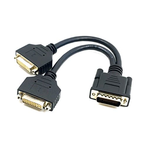 Image of CY DMS-59 Male to Dual DVI 24+5 Female Female Splitter Extension Cable for Graphics Cards & Monitor