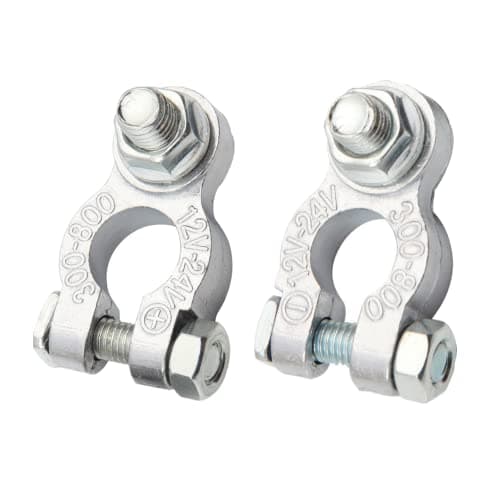 Image of 2 PCS Car Battery Terminal 12V/24V Universal Heavy Duty Stud Type Battery Connector Clamp for Marine Car Boat RV