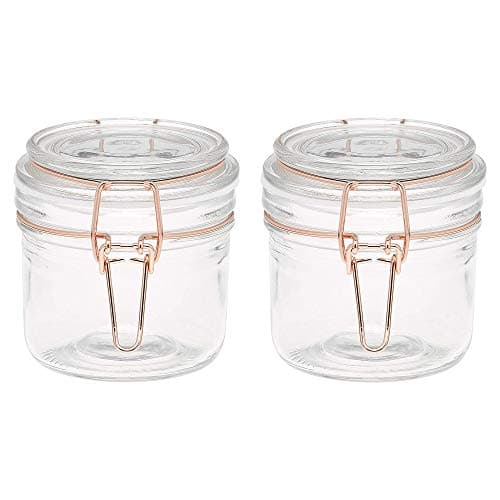 Image of Tala Copper Wire Cliptop Terrine Jar with Silicone Seal Kitchen Storage 200ml (Pack of 2)