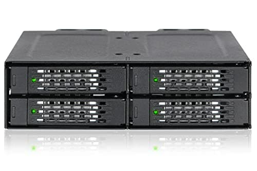 Image of ICY DOCK ToughArmor MB699VP-B V3 4 x U.2 / U.3 NVMe PCIe 4.0 SSD to 4 x SlimSAS (SFF-8654) Mobile Rack Compatible with Tri-Mode Cards - Full Metal