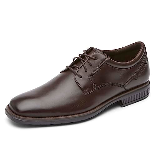 Image of Rockport Men's Next Gen Plain Toe Oxford, Dark Brown, 7 UK
