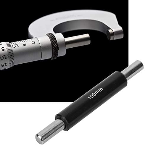Image of Aolidsive Stainless Steel Calibration Rod for Precise Measurement 100mm Micrometer and Caliper Calibration Tool (100mm)
