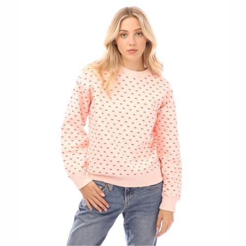 Image of Levi's Women's Graphic Standard Crewneck Sweatshirt, Mini Batwing Pearl Blush, M