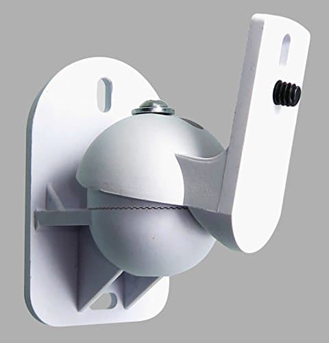 Image of BWC white wall mount bracket (vertical mounting only) for Sonos Play 3 and Play 1 (Not Sonos One)