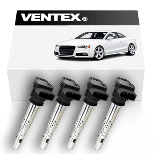Image of 4pcs VENTEX® Ignition Coil Pack VXS1718 Compatible with VW Audi SEAT Skoda 1.8 2.0 TSI TFSI A3 A4 A5 TT RS3 RS5 Golf Passat Leon selected models