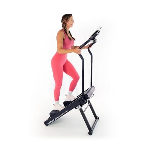 Image of Echelon Stair Climber Max, Foldable Home Stair Stepper, LCD Display, 32 Magnetic Resistance Levels, Bluetooth Connectivity, Adjustable Foam Handlebars, Supports Up to 140kg / 300lb