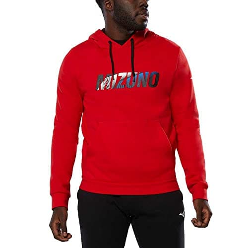 Image of Mizuno Men's Hoodie Training, Fiery Red, M