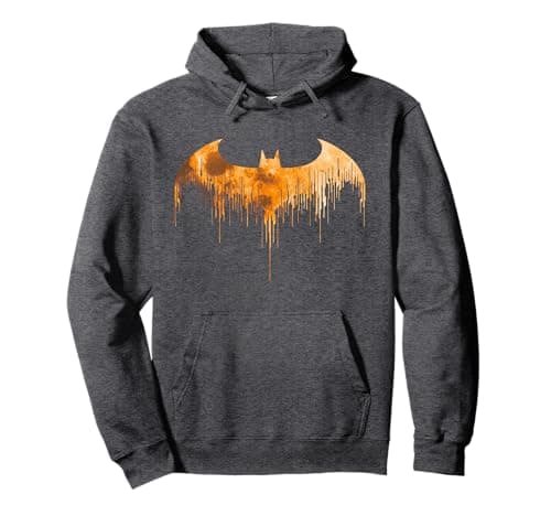 Image of Batman Arkham Knight Halloween Moon Logo Fill Pullover Hoodie