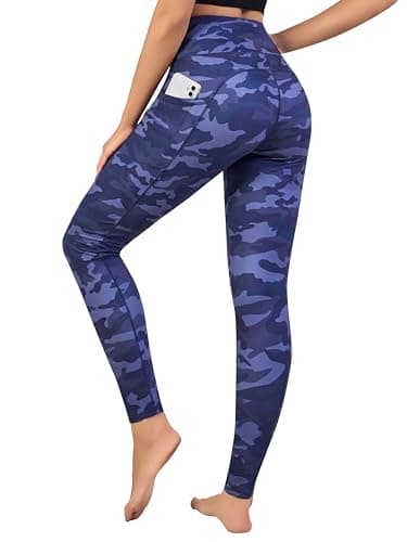 Image of Love My Fashions® Printed Leggings for Women UK Tummy Control High Waist Gym Leggings with Pockets Ladies Camouflage & Leopard Print Tights Buttery Soft Stretchy Yoga Pants