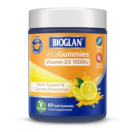 Image of Bioglan Vitagummies | High Strength Vitamin D3 | Vegetarian Friendly | Delicious lemon flavour | 60 Chewy Gummies
