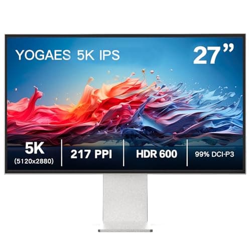 Image of ALORIX 27-inch 5K Monitor with IPS Panel, 5K (5120 × 2880) All-Aluminum Alloy Body and Stand, sRGB 100%, 99% DCI-P3, NTSC 99%, USB-C (Type-C), Height-Adjustable,VESA100*100 (Matte)