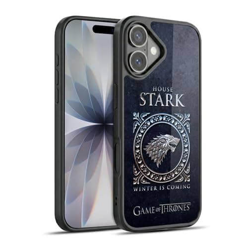 Image of Head Case Designs Officially Licensed HBO Game of Thrones Stark Metallic Sigils Gel Armour Case [Military Grade Protection] Compatible With Apple iPhone 17