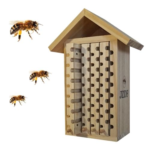 Image of Mason Bee House,JZDF Bug Hotel,Bug Hotel,Carpenter Bee House for The Garden,Leaf Cutter Bees House