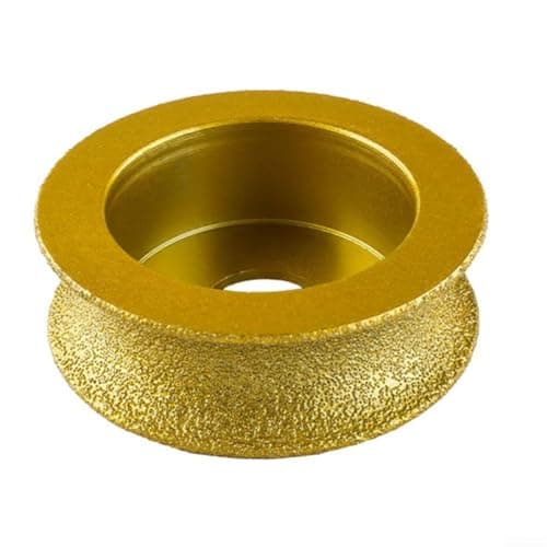Image of 74mm x 20mm Bullnose Edge Abrasive Disc for Precision Stone Shaping and Smoothing with Angle Grinder (20mm)