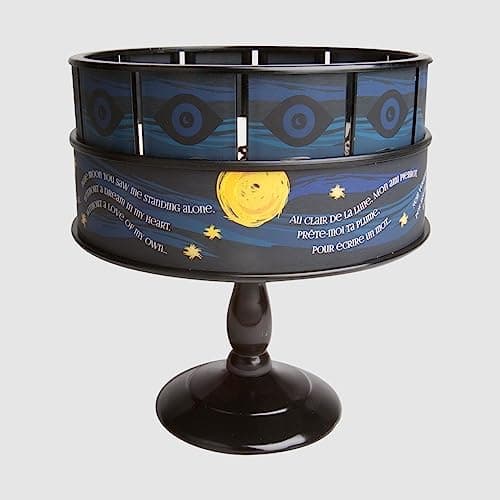 Image of Hemisferium Lunar Zoetrope, Fully Functional Handcrafted Animation Device, 20cm x 22cm, Perfect Educational Gift for Children or Premium Home Decoration for Science Lovers