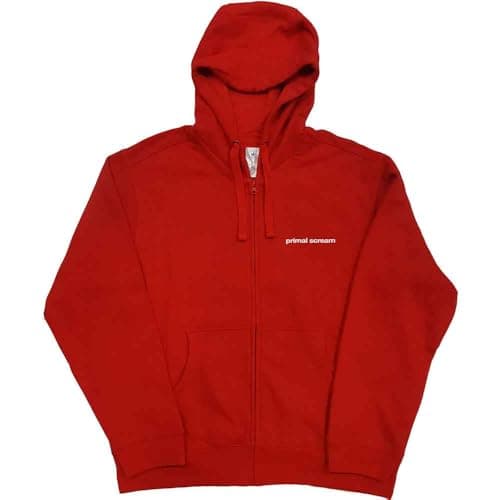 Image of Rock Off officially licensed products Primal Scream Screamadelica Official Unisex Hoodie Hooded Top (XX-Large) Red