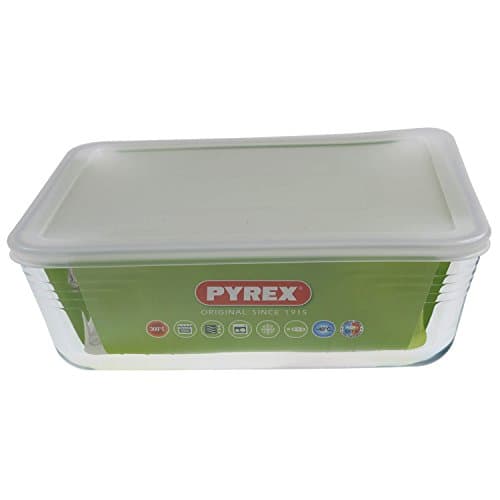 Image of Pyrex Cook & Store 3Pc 4L Classic Rectangular Glass Baking Dish With Plastic Lid